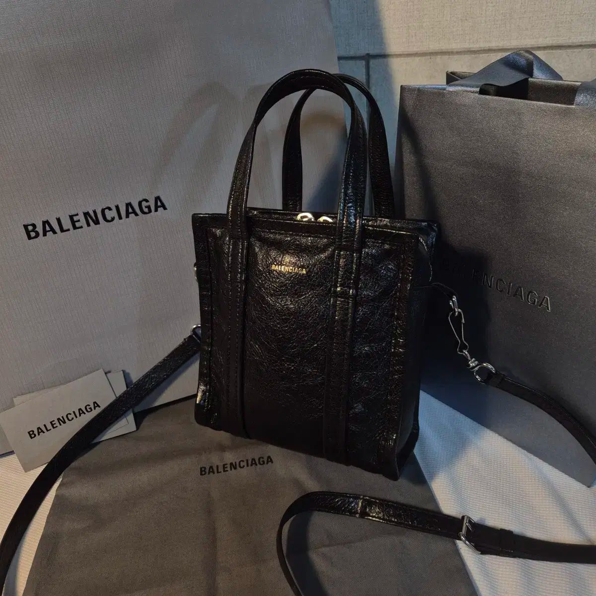 ☆ BALENCIAGA バレンシアガ バザール ショッパー XS バッグ 