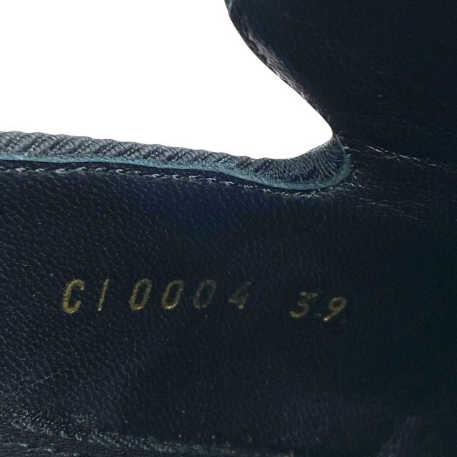 ドルチェ-ガッバーナ CI0004 ドルガバ ジャッキー クリスタル ブロケード スライド ミュール ブラック DOLCE-GABBANA サイズ39 約26cm KIN-KAAI_COM