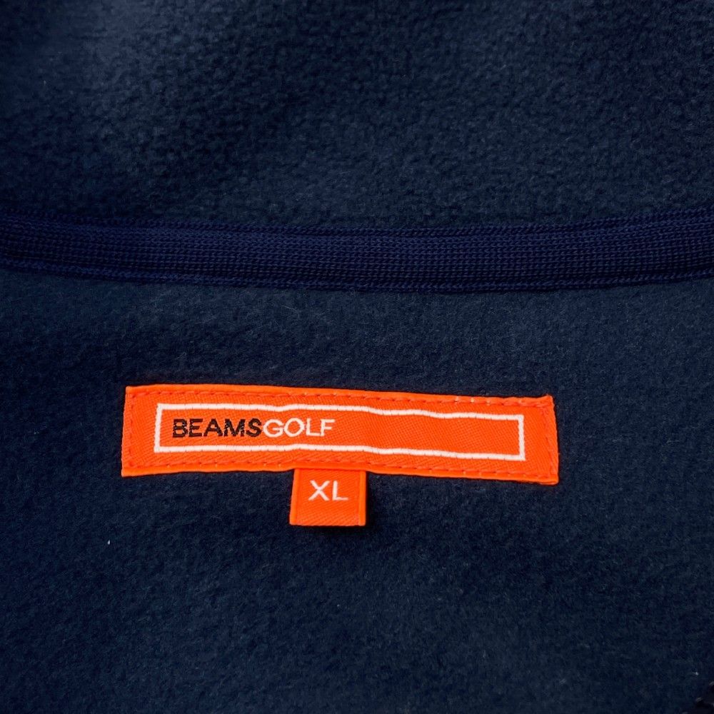 美品　ビームスゴルフ ハーフジップシャツ ホワイト2024モデルXL サイズ：XL BEAMS GOLF ビームスゴルフ 2024年モデル ハーフ