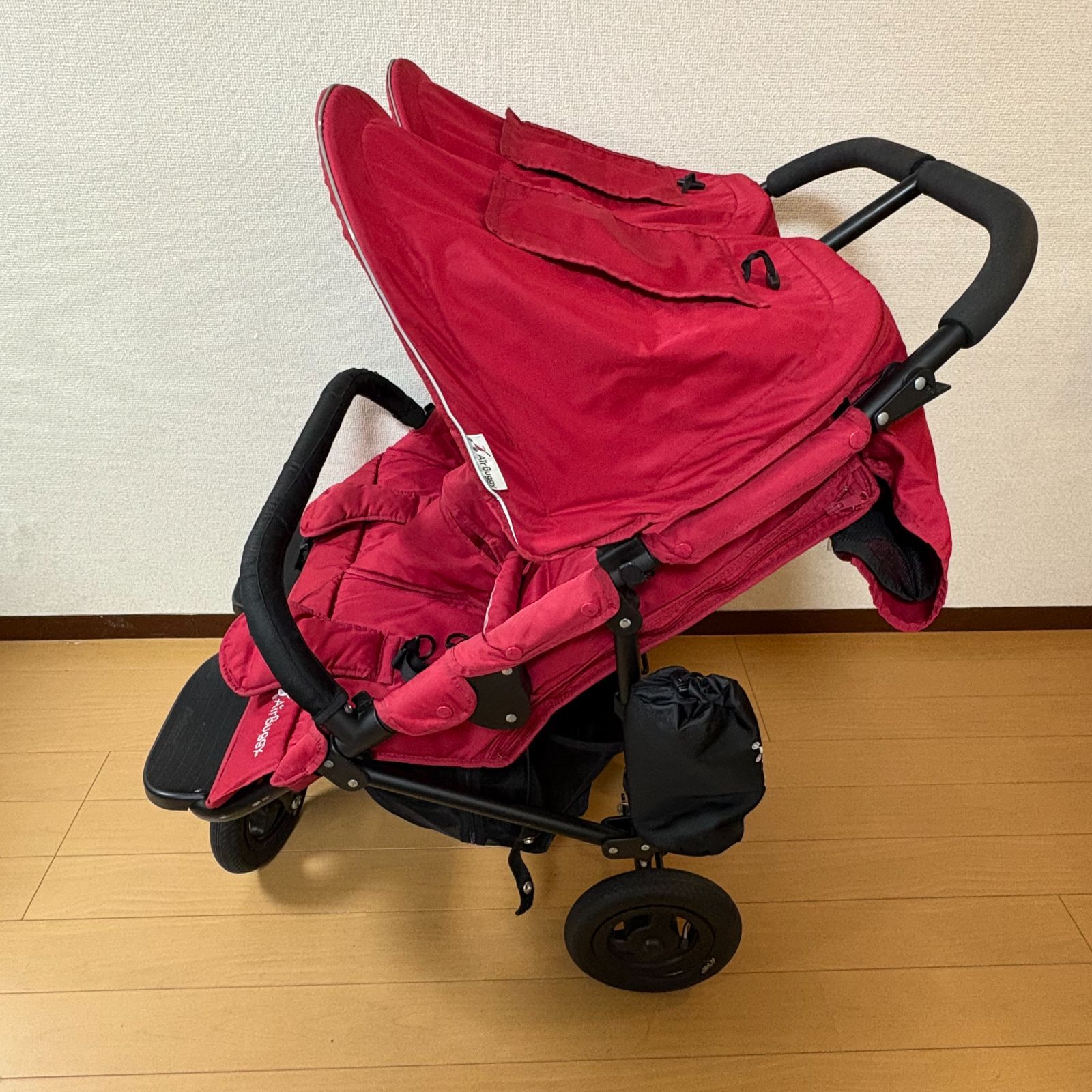 エアバギー ココダブル レッド 双子ベビーカー AIR BUGGY エアバギー