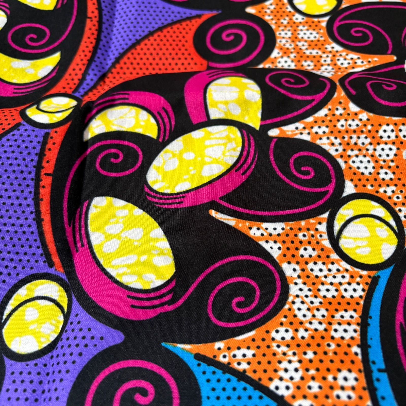 アフリカ布　アフリカンファブリック　4ヤード 布 アフリカワックスプリント生地 6 ヤードアンカラ素材綿 100