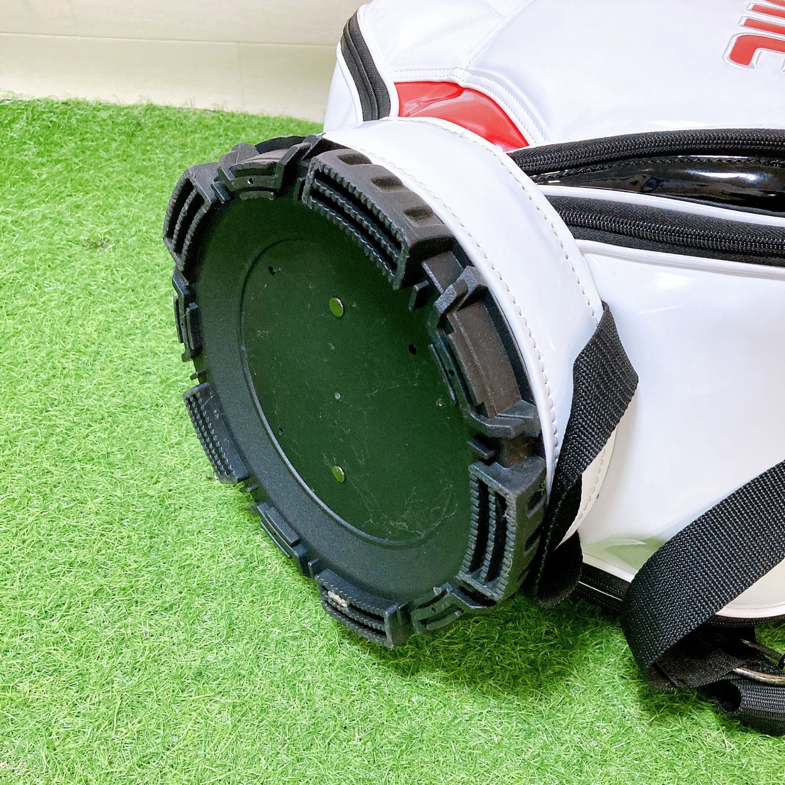 M6.ブリジストン　ツアービー　X キャディーバッグ　エナメル　3点式　ゴルフ M6.ブリジストン ツアービー X キャディーバッグ エナメル 3点式 ゴルフ