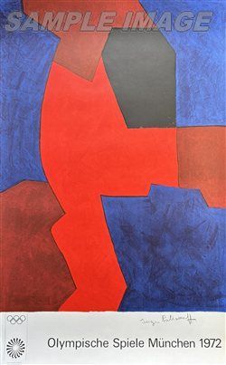 セルジュ ポリアコフ ポスター ミュンヘンオリンピックポスター Serge Poliakoff Open Edition 額縁無し Serge Poliakoff FA250035