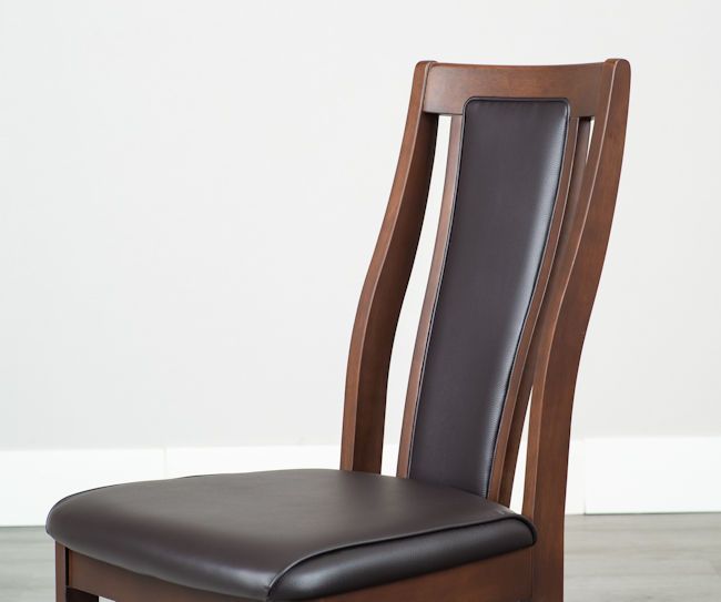 アウトレット アームレスダイニングチェア 椅子 無垢材 ブラウン系 食堂椅子 1044