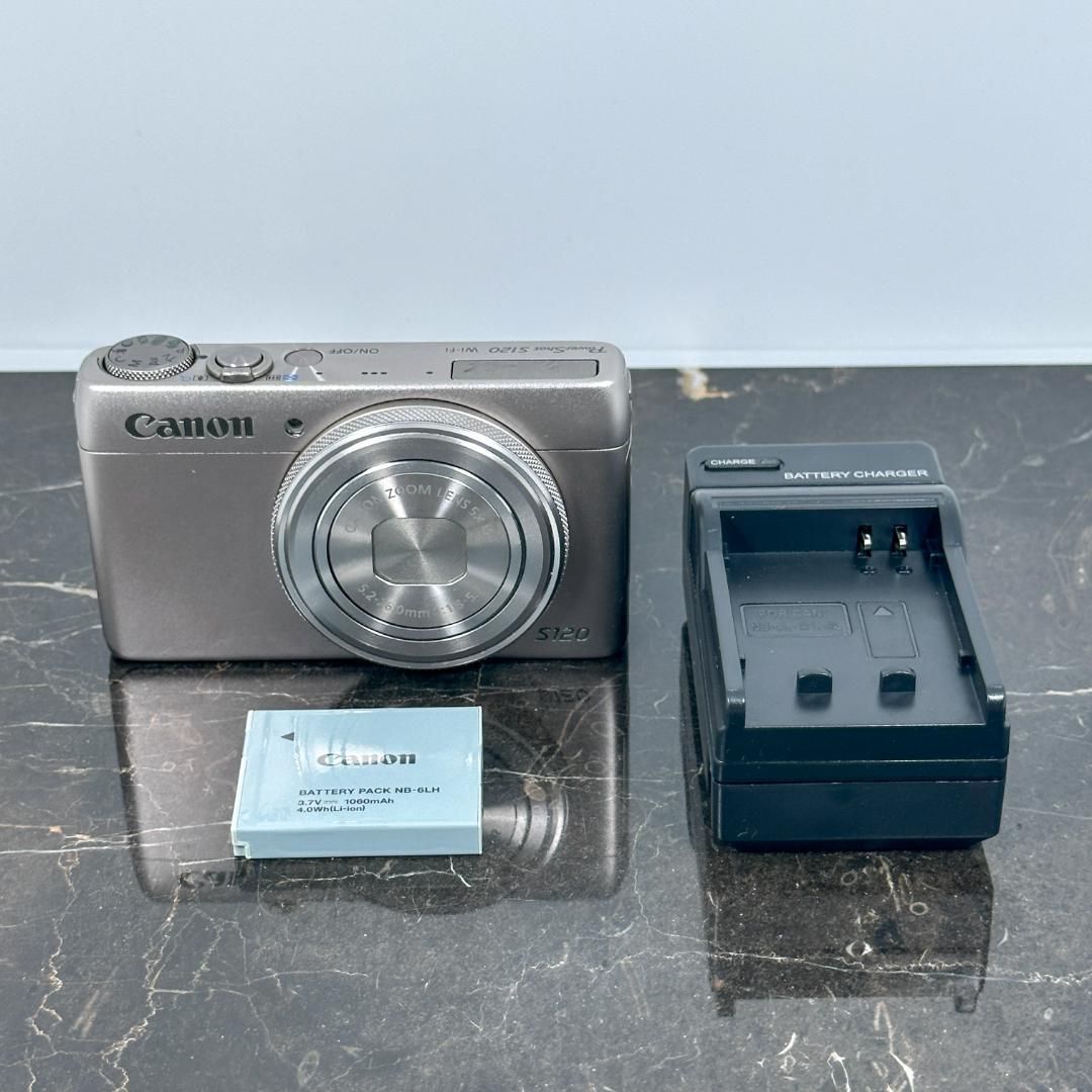 Canon PowerShot S 120 シルバー キャノン パワーショット デジタルカメラ デジカメ コンデジ コンパクトデジカメ カメラ 動作品 F 1 8明るいレンズ 広角24 mm Wi Fi対応 感モデル 機種
