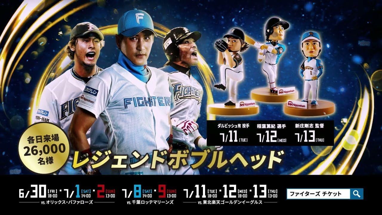 北海道日本ハムファイターズ ボブルヘッド（フィギュア