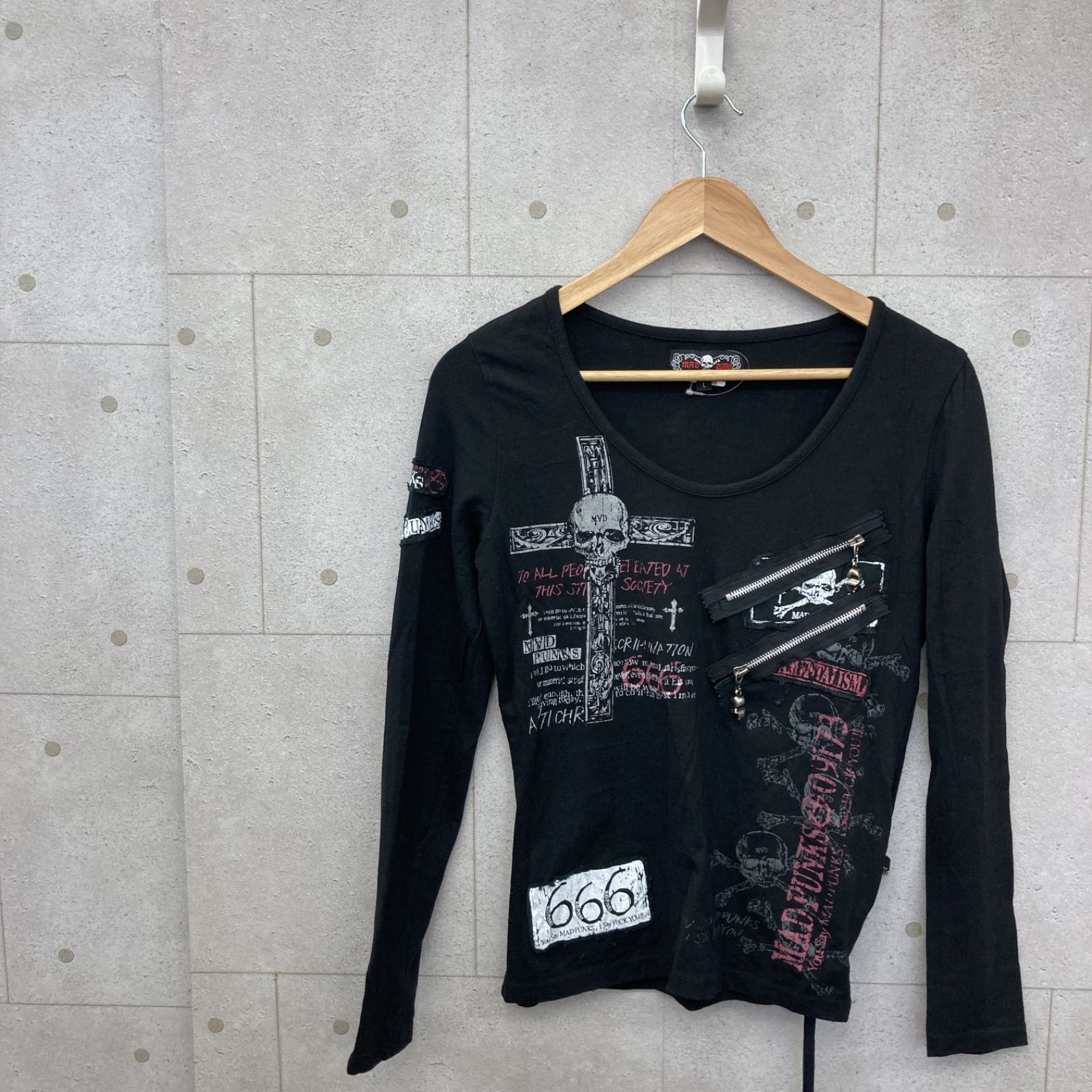 mad punks レディース L/S カットソー ロンT L 長袖 マッドパンクス 