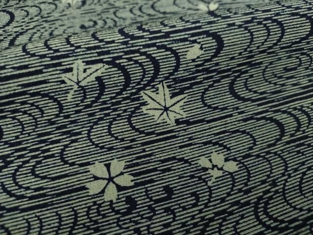 平和屋着物○藍造り国選定無形文化財 藍師・佐藤昭人 藍香房 小紋  