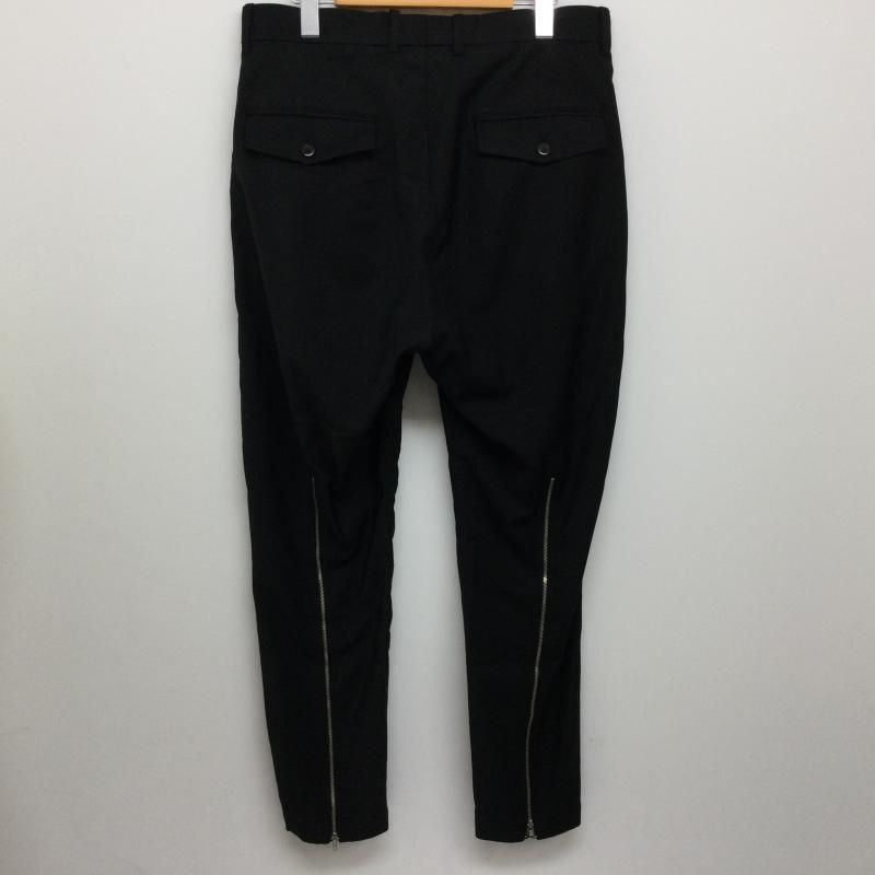 ALMOSTBLACK オールモストブラック その他ボトムス 18SS-P005 TROUSERS PANTS ウールライク テーパード トラウザーズパンツ イン2タック 裏ジップ