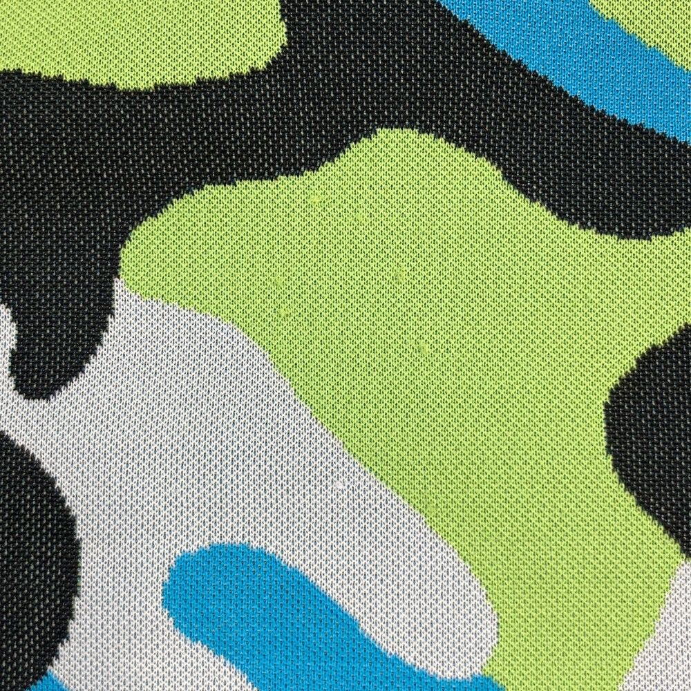 MARK&LONA マークアンドロナ 半袖ポロシャツ 38 ブルー 迷彩柄 マーク