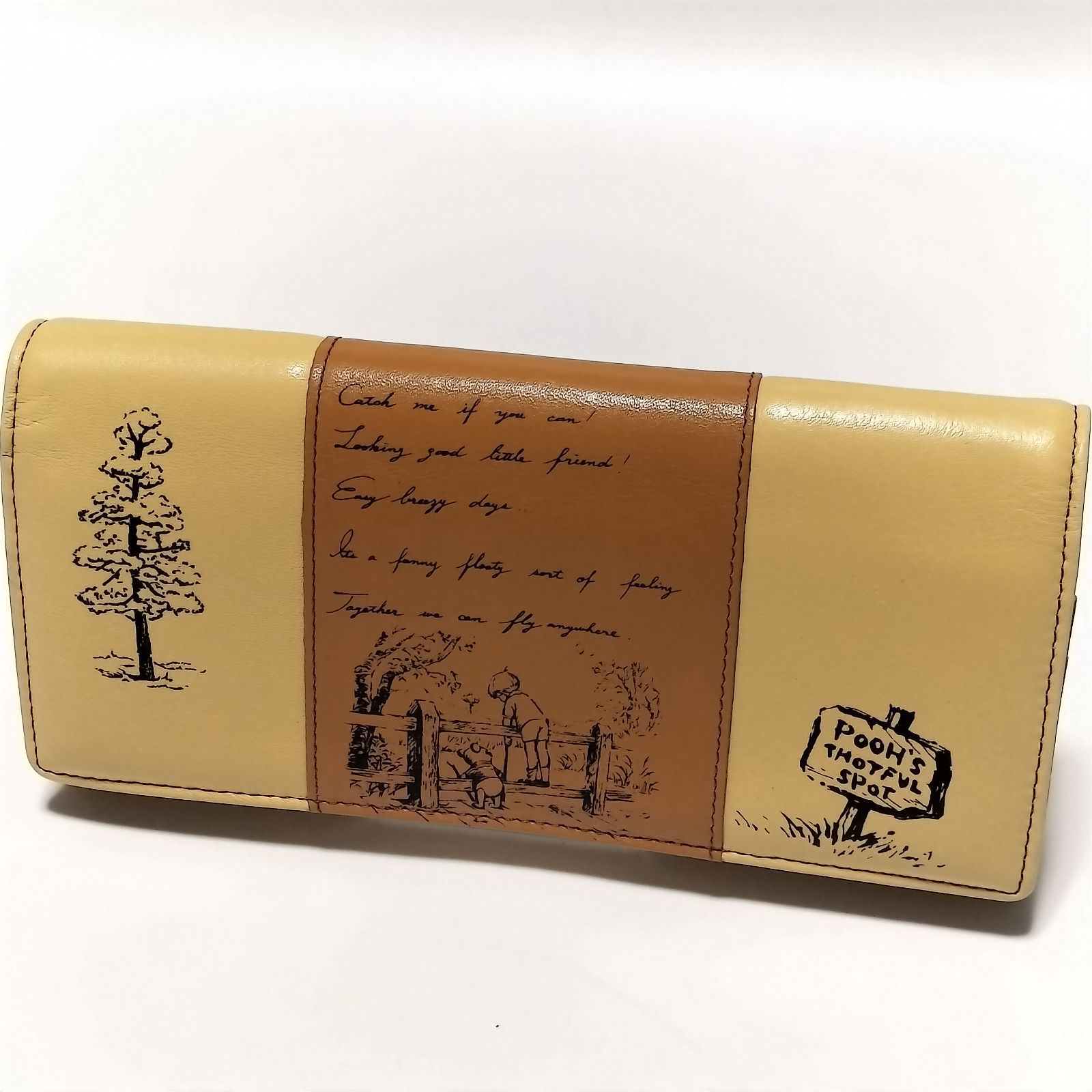 Samantha Thavasa × Disney プーさん 長財布 ベージュ ブラウン Petit Choice コラボ Pooh
