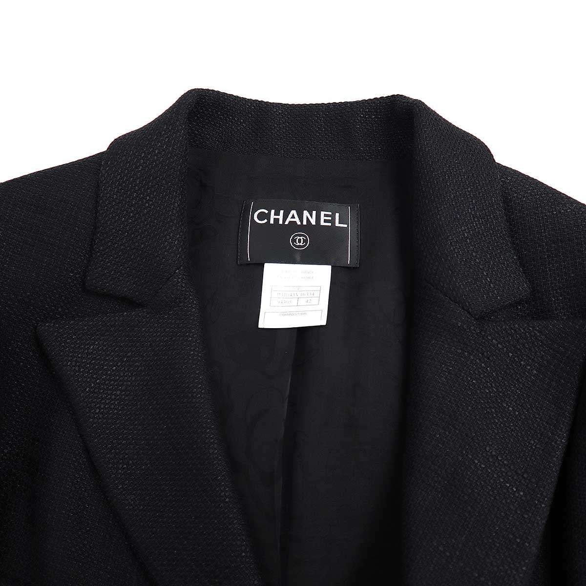 CHANEL シャネル ココマークボタン ツイード4Bテーラード