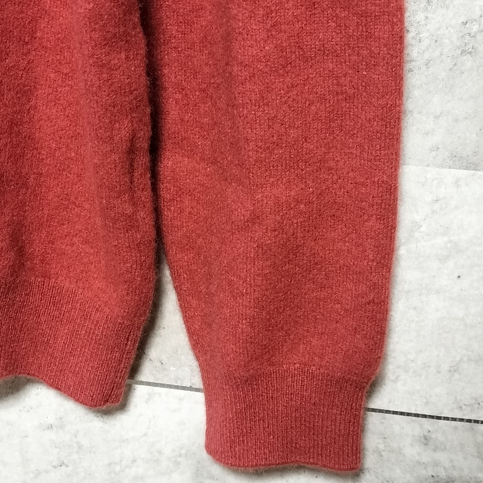 Goyo ゴヨ タートルネック ピュアカシミヤ セーター サイズ レッド モンゴル製 ハイネック WWW_MORNINGWALKER_COM