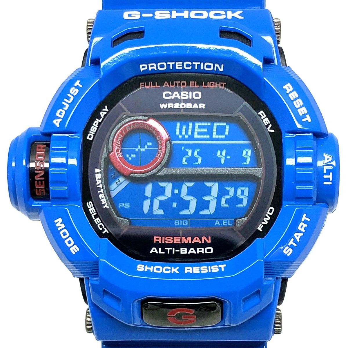 G-SHOCK ジーショック G-9200BL-2 ライズマン 海外版 ドラゴン刻印 メンインアースブルー タフソーラー 2010年3月発売 G-SHOCK ジーショック G-9200BL-2 ライズマン 海外版 ドラゴン刻印