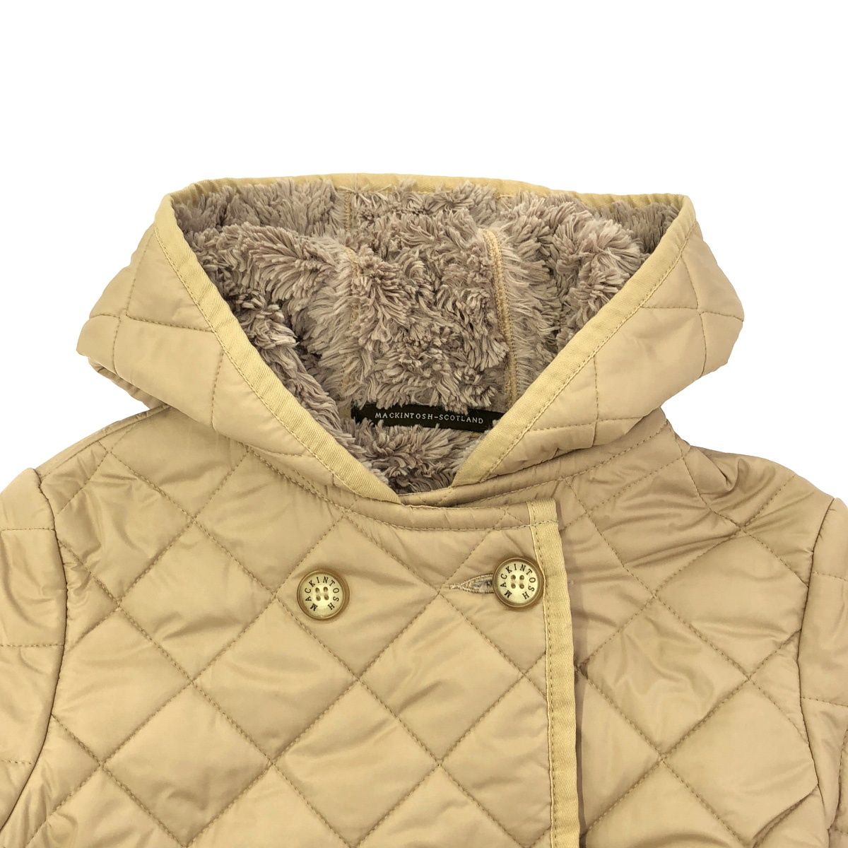 MACKINTOSH マッキントッシュ ナイロンキルティングフーデッドボア 