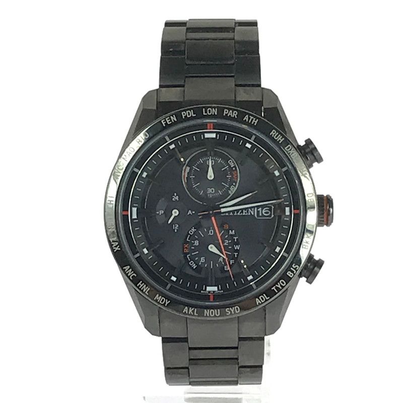 Citizen Attesa Act Line Men's Watch H800-T025871 Black Logo