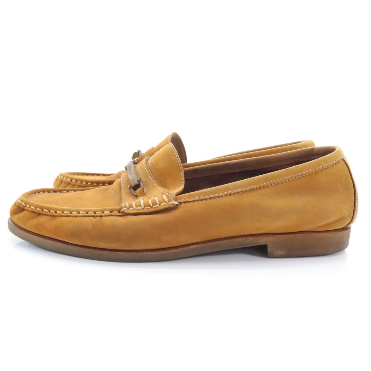 Salvatore Ferragamo スエード ローファー ブラウン メンズ Salvatore 