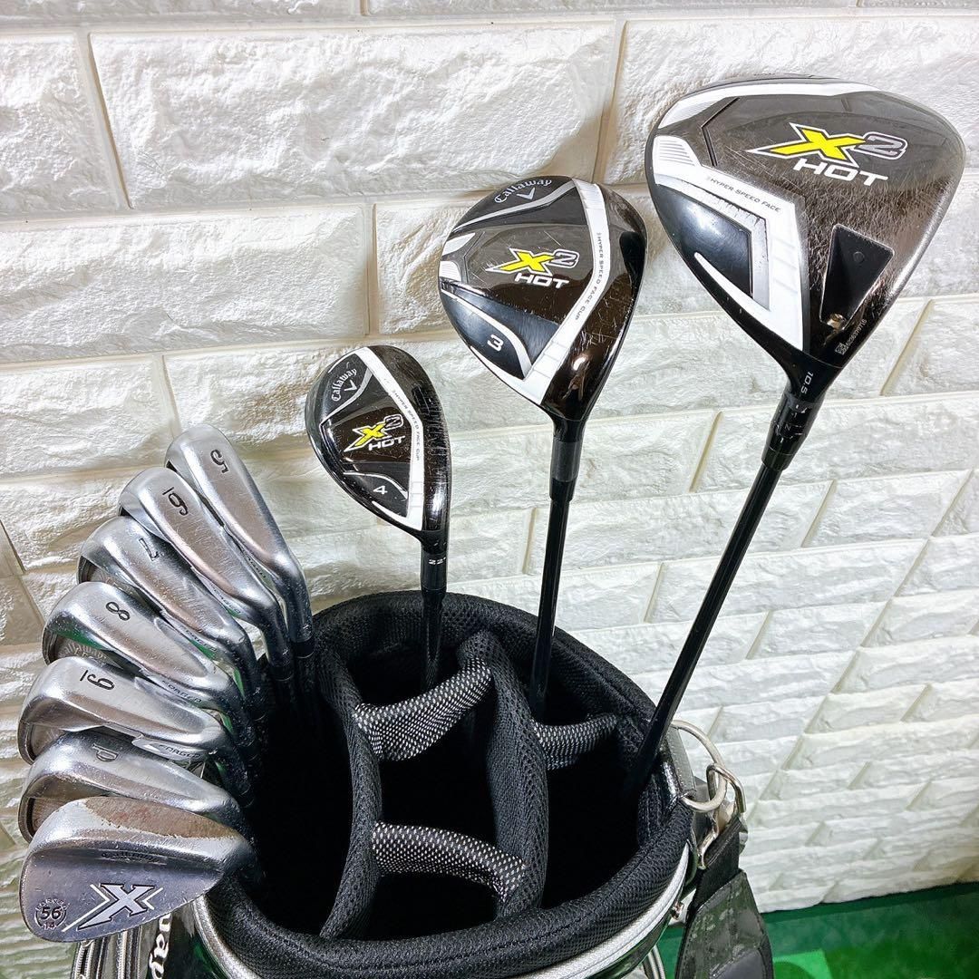 Callaway X2HOT メンズ ゴルフクラブセット 10本 キャディバッグ