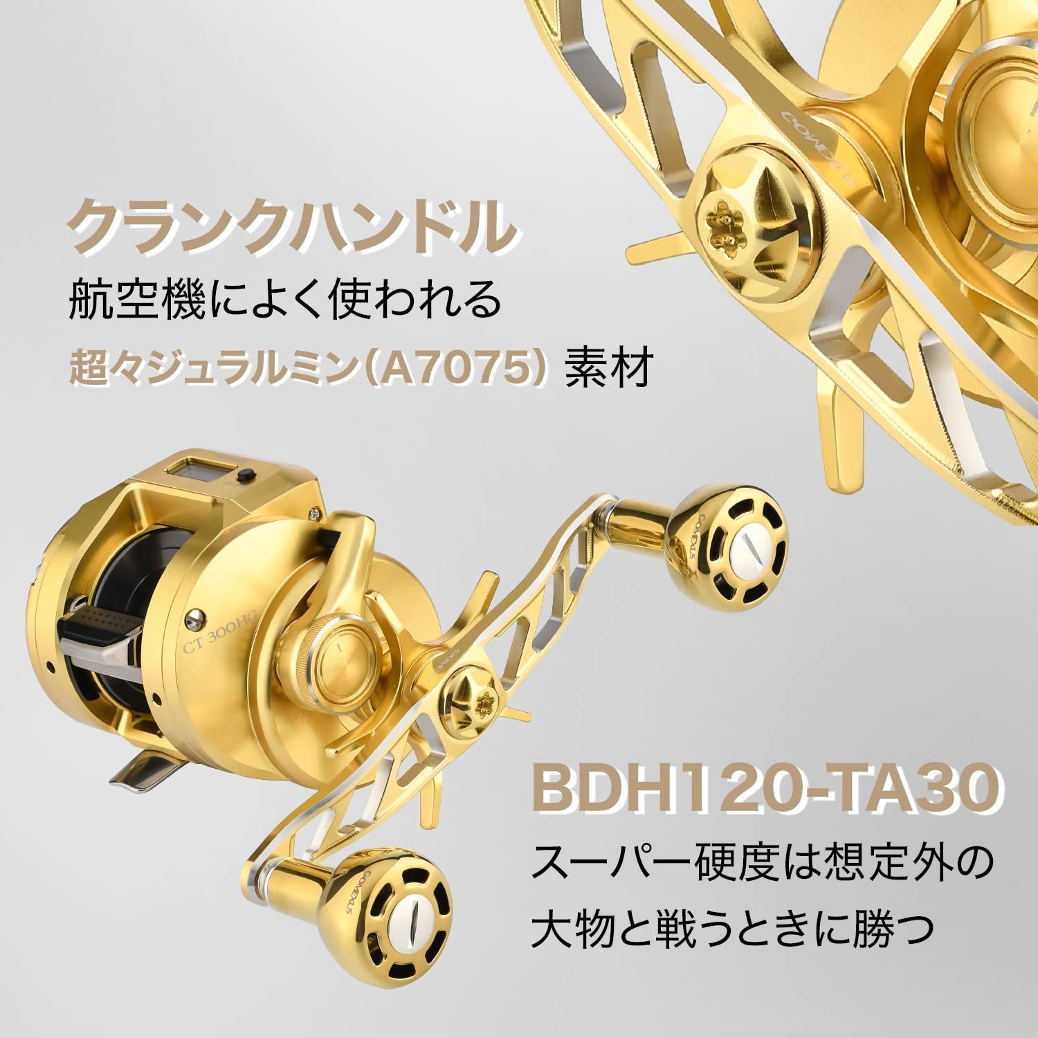 新品 ゴメクサス CH120 リールハンドル ダイワ (Daiwa) シマノ
