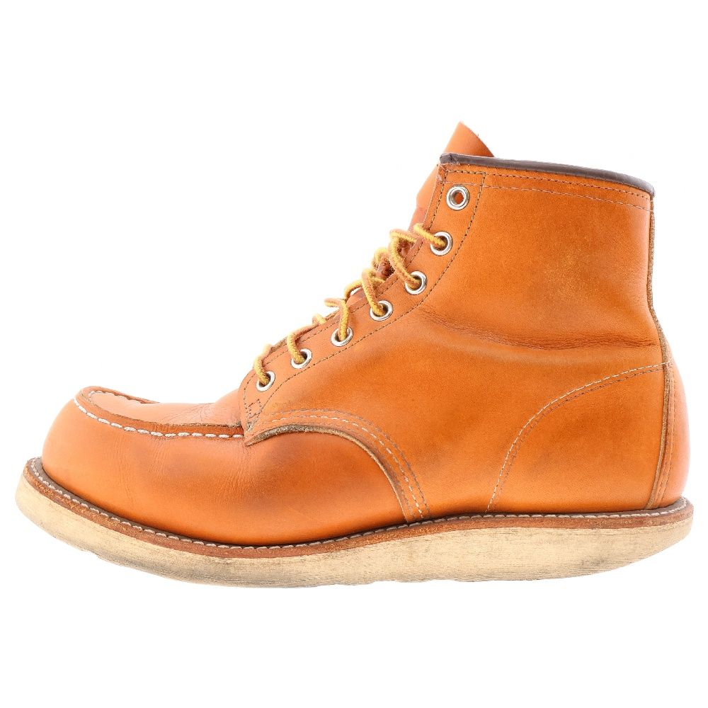 希少】90s 刺繍タグ RED WING 8173 9EE 27 モックトゥ 極上茶芯 羽根