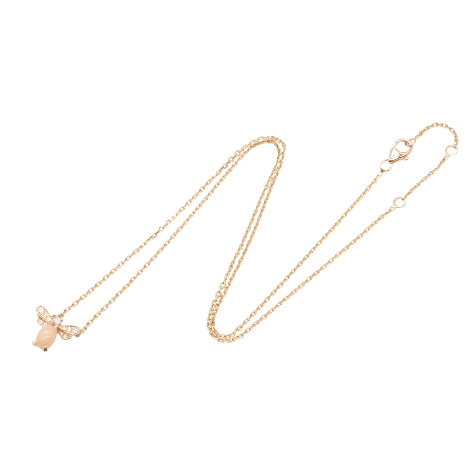 ショーメ Chaumet ネックレス アトラップモワ ピンクオパール ダイヤ  