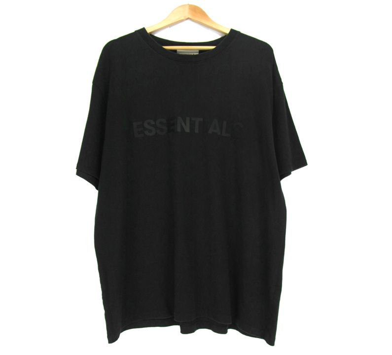 フィア オブ ゴッド エッセンシャルズ FEAR OF GOD ESSENTIALS □ 【 Logo T-Shirt 】 フロント ラバー ロゴ  Tシャツ 22177 - メルカリ