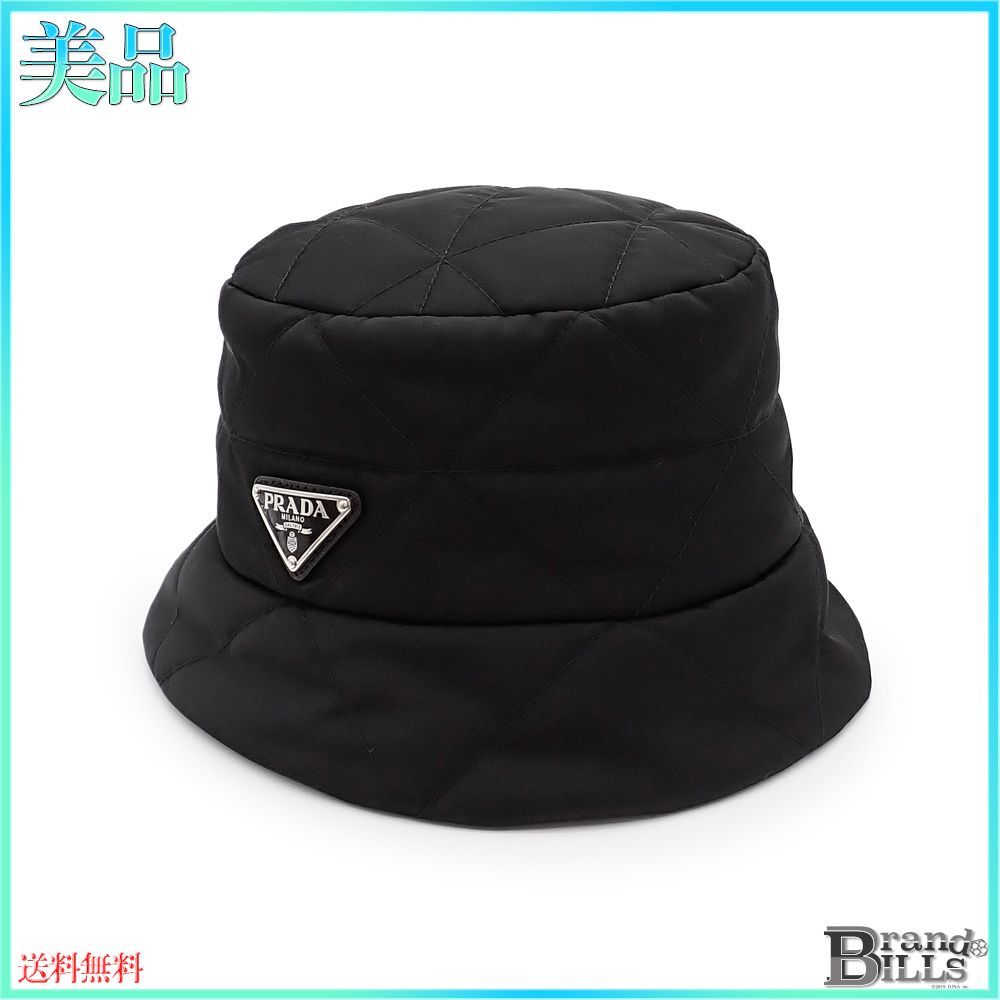 正規品:美品: PRADA バケットハット ネイビー/レッド 2025年最新