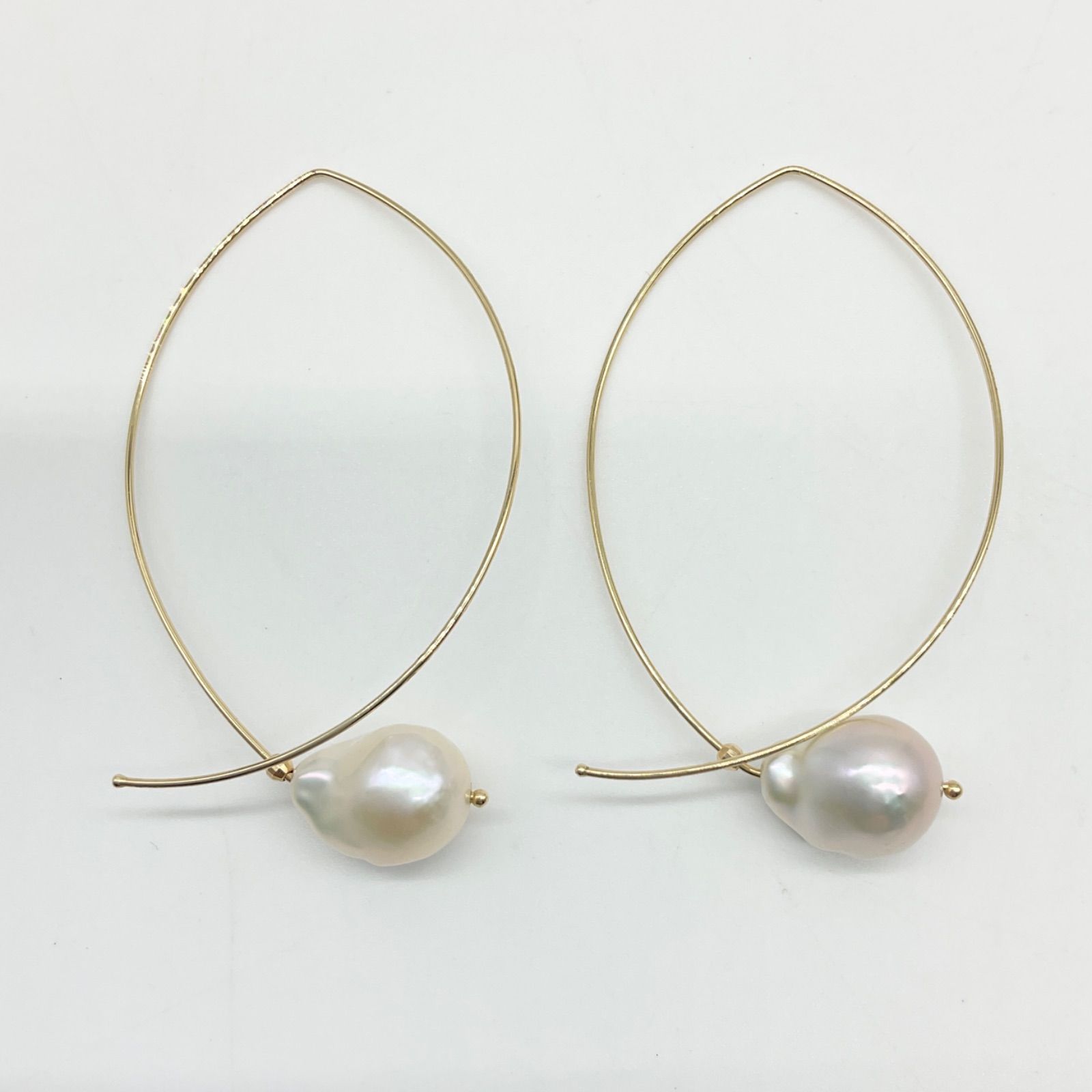 国内発| MIZUKI Pearl 14K パール フープピアス (MIZUKI/ピアス
