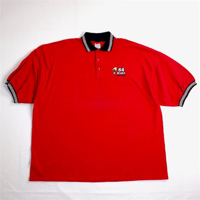 GRANCY 短丈ポロシャツ レッド GRANCY】Ziplayered Wideshort Poloshirt / ジップレイヤード