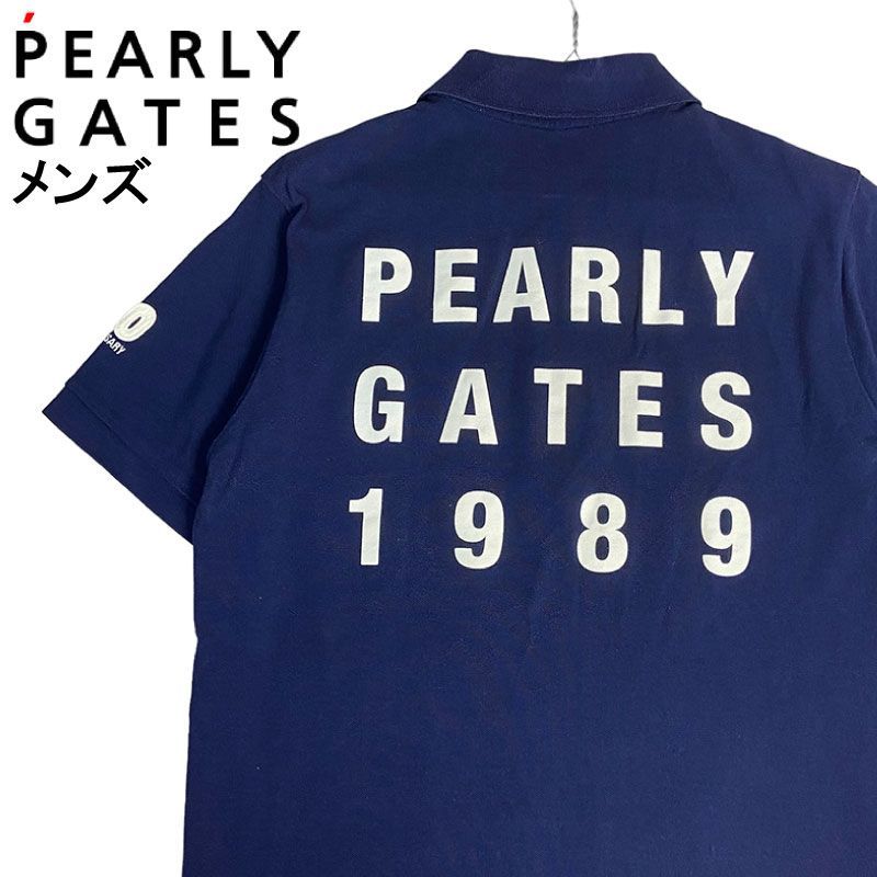 PEARLY GATES パーリーゲイツ 半袖ポロシャツ ネイビー 5 メンズ