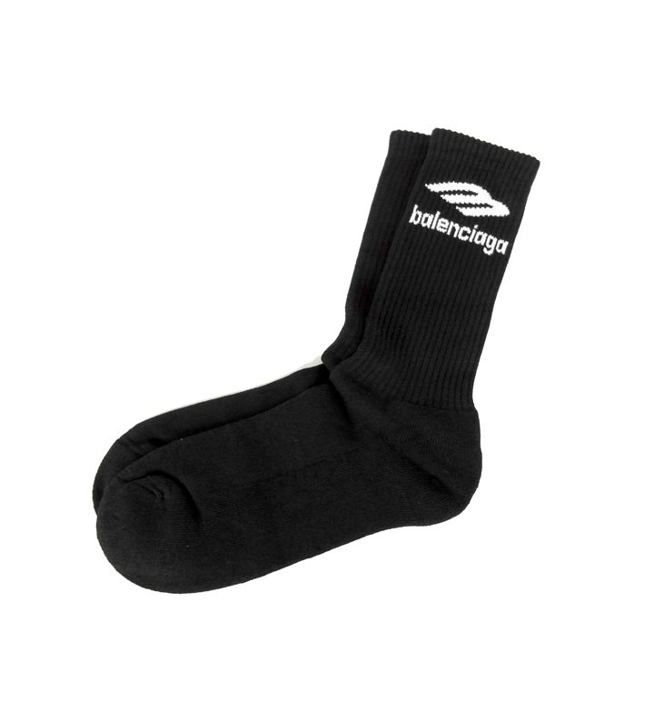 バレンシアガ BALENCIAGA 【 SOCKS NEW SPORTY B TENNIS 】 ロゴ 刺繍 ソックス 靴下　38227