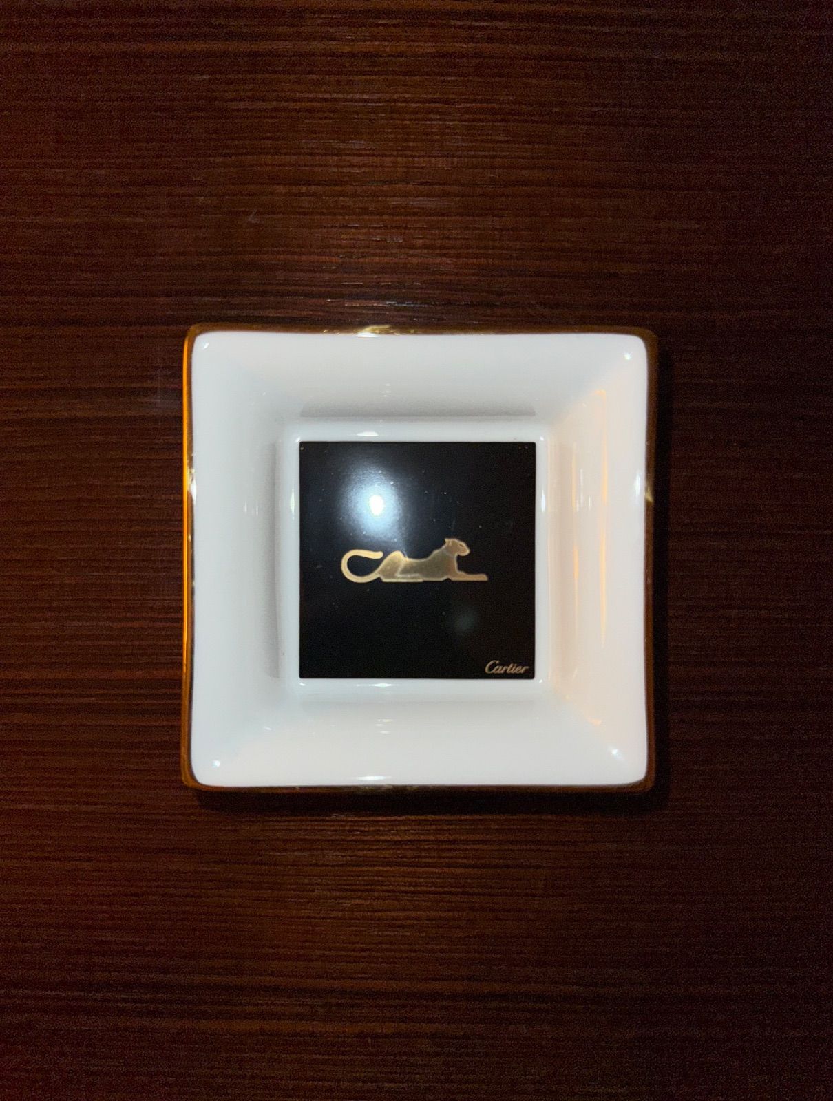 Cartier カルティエ 小物入れ 灰皿 陶器製 アッシュトレイ 動物 樹木 Cartier カルティエ 小物入れ 灰皿 陶器製 アッシュトレイ 動物 樹木
