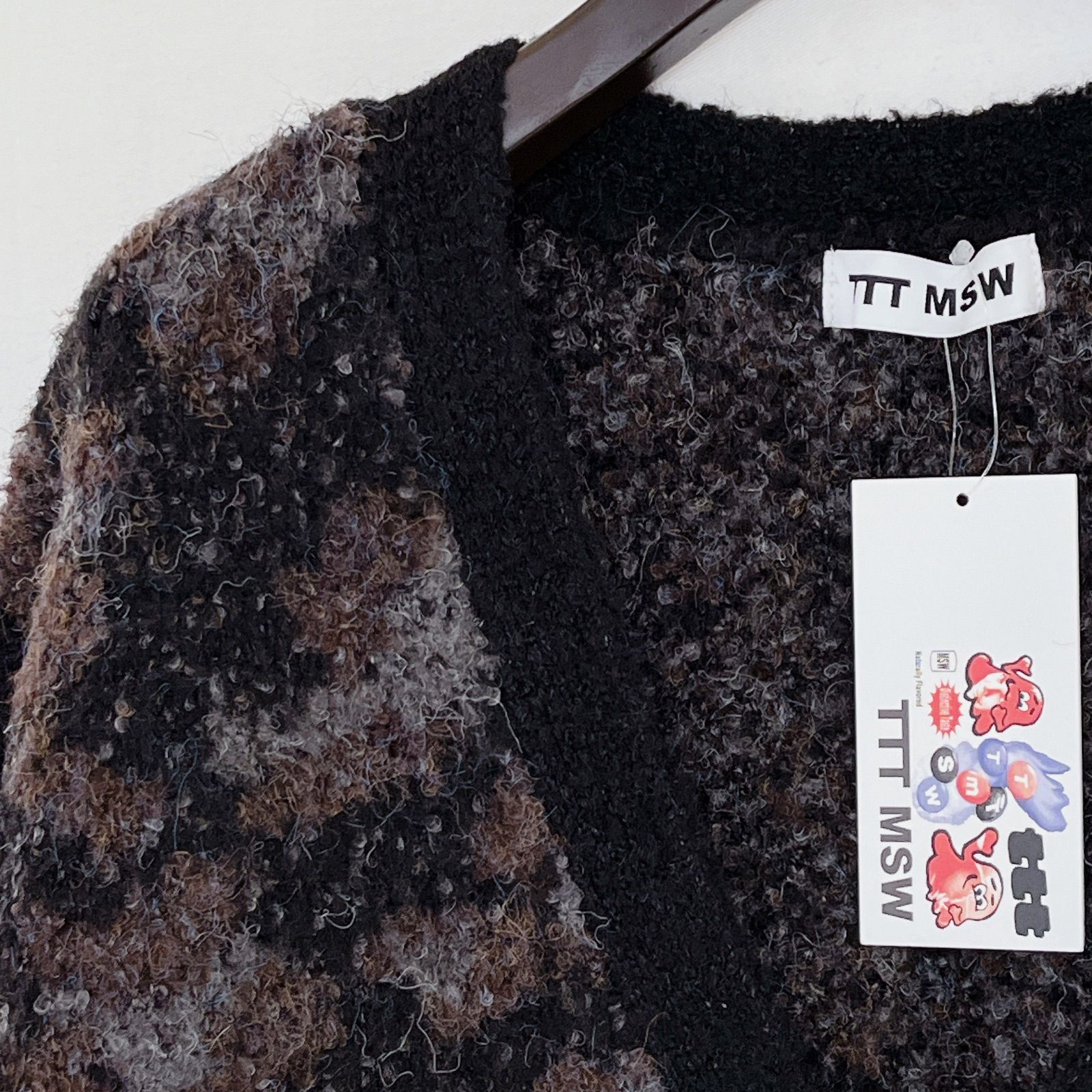 TTT MSW leopard knit レオパード カーディガン 22aw - カーディガン