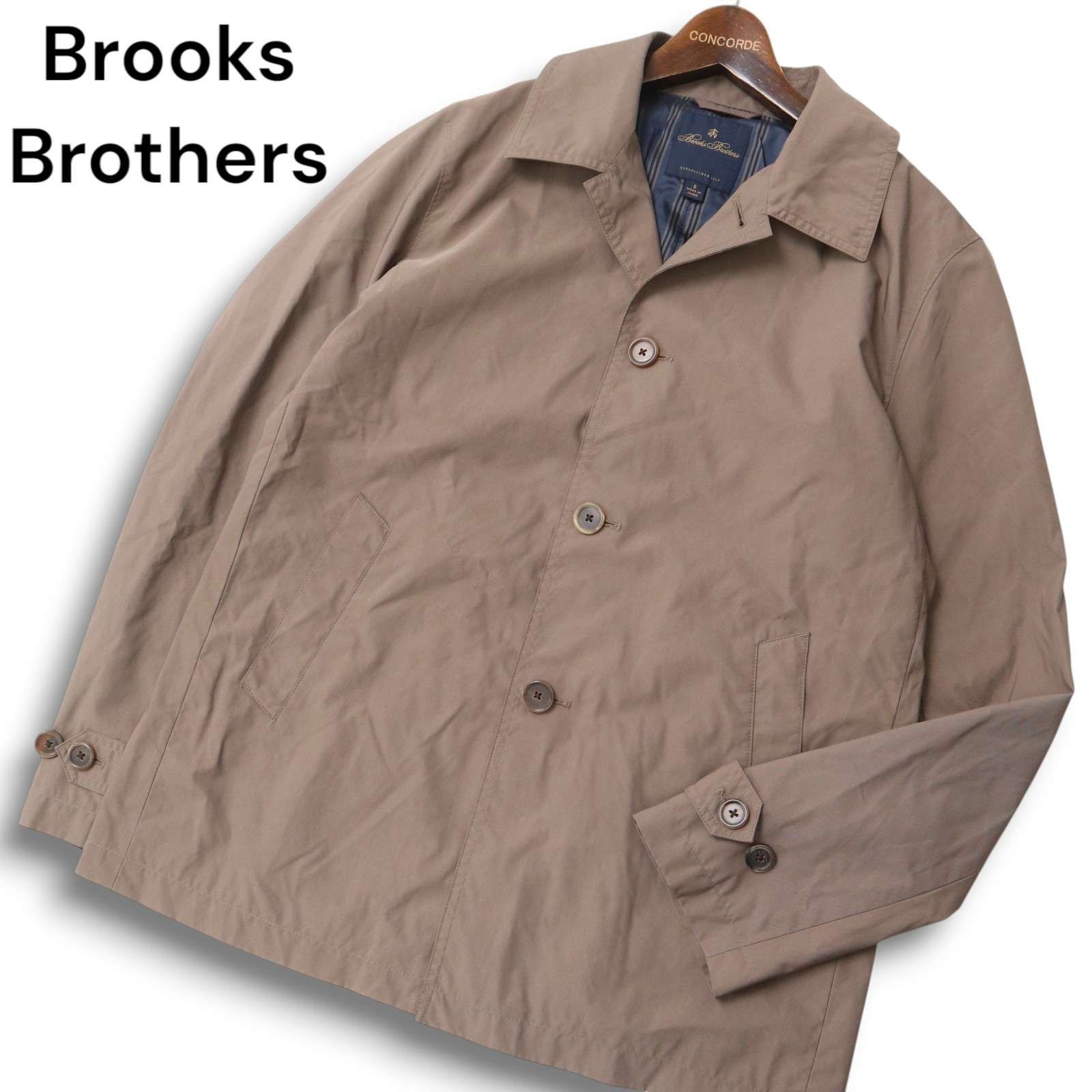 Brooks Brothers ブルックスブラザーズ 秋冬 裏ストライプ ステンカラー コート ジャケット Sz.S メンズ