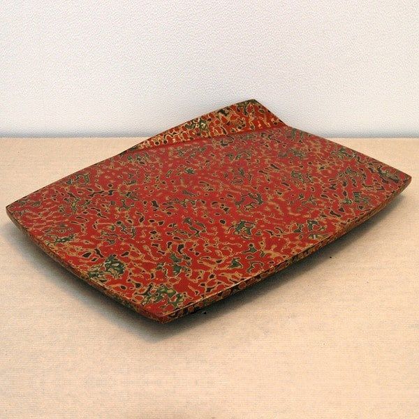 津軽塗（唐塗）バカ塗り・多目的皿・No.160419-031・梱包サイズ60