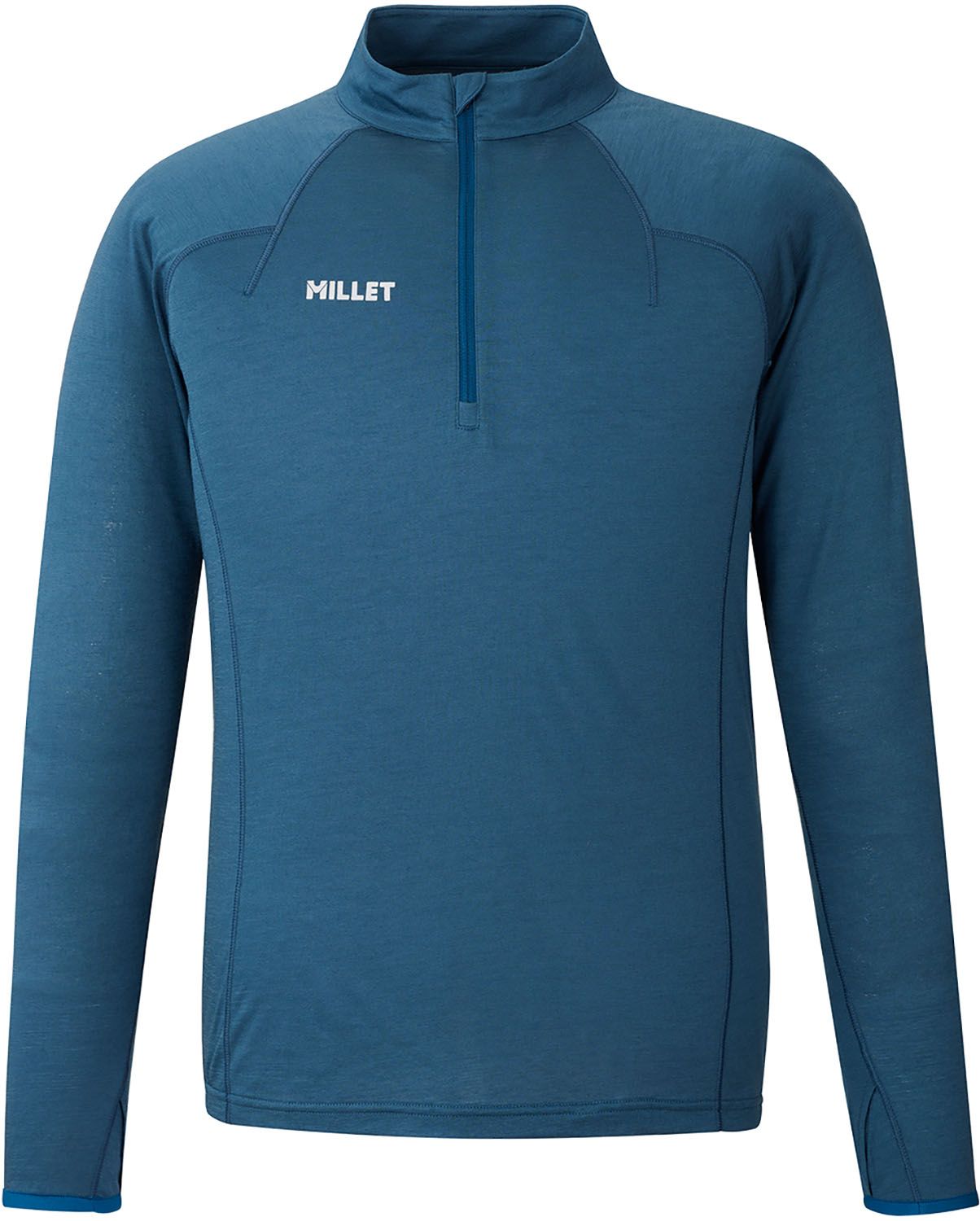 ミレー MILLET アウトドア UBIC WOOL ZIP LS M ベースレイヤー ロングスリーブ 長袖 トレッキング アルパインクライミング 速乾性 耐久性 メリノウール 保温 調湿 消臭 MIV03183 N8612 INDIAN