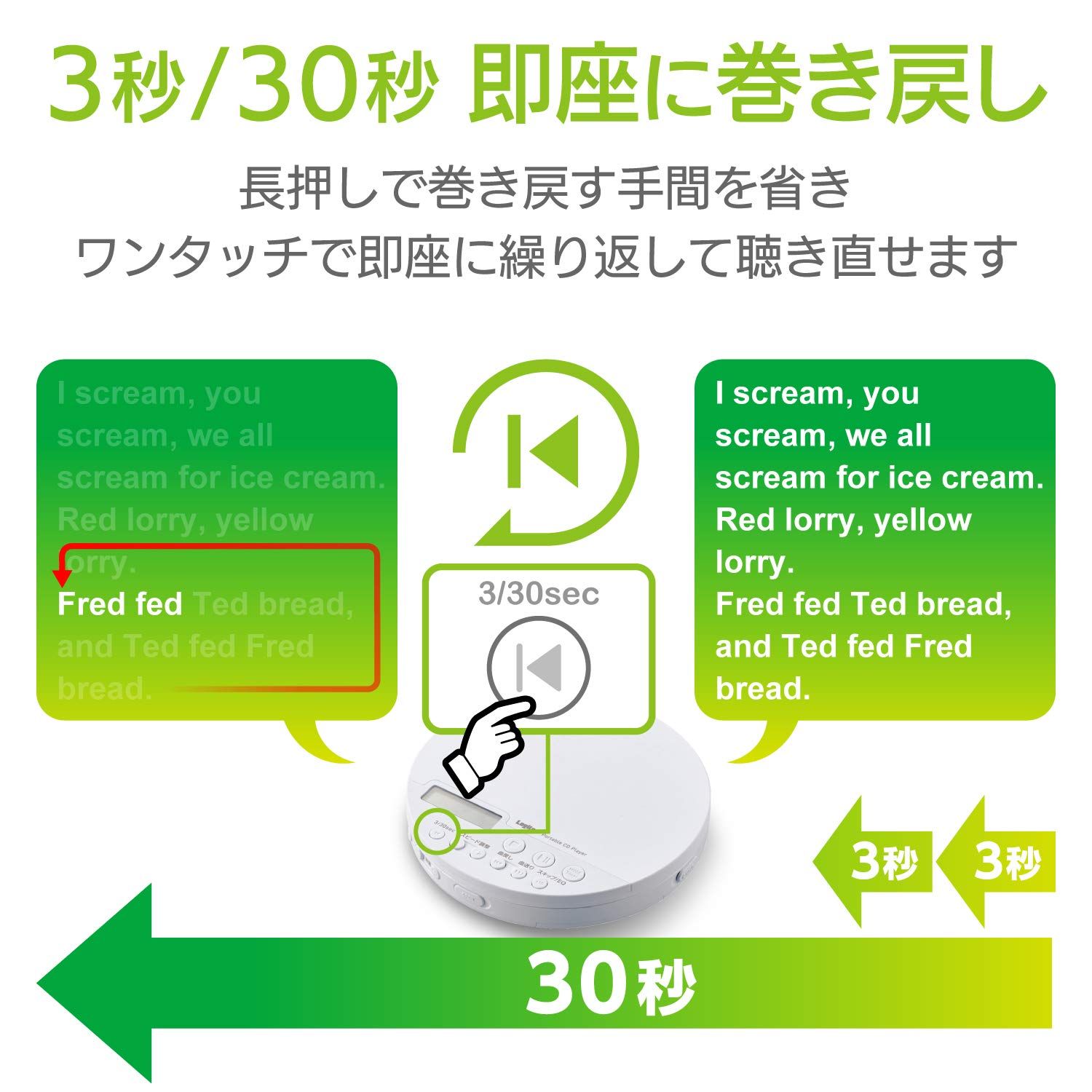 ポータブルCDプレーヤー