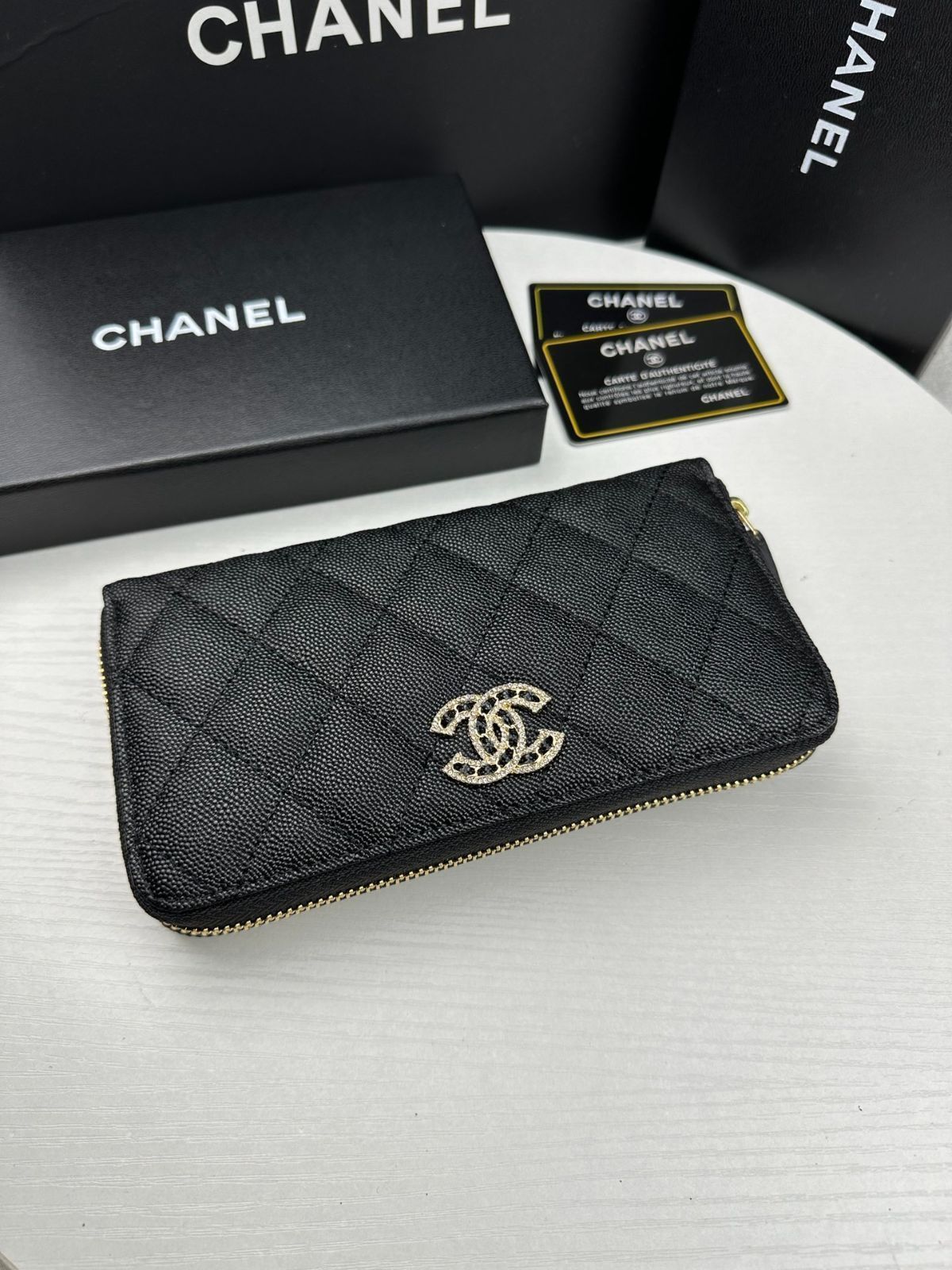 【定番でずっと使える】シャネル ロングジップウォレット 楽天市場】シャネル CHANEL ラウンドファスナー長財布