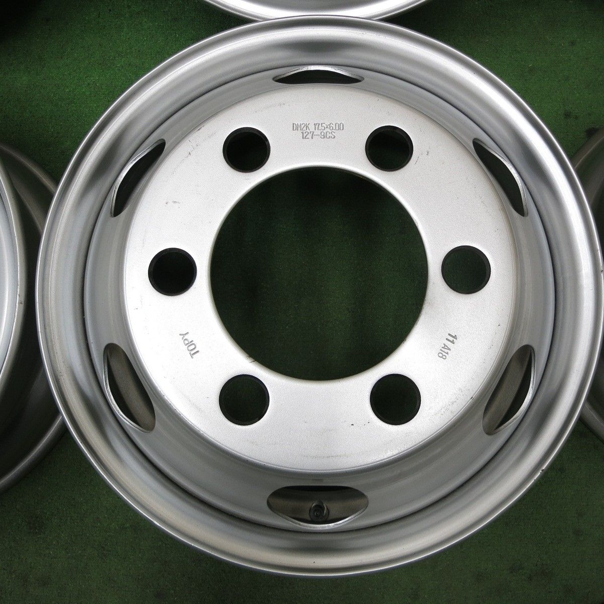 低価格！ 送料無料 キレイ 6本 トラック TOPY スチール ホイール DM3N 17.5×6.00 127-9CS 17.5インチ トピー PCD222.25|6H 5101102ナホ 最大60％オフ！