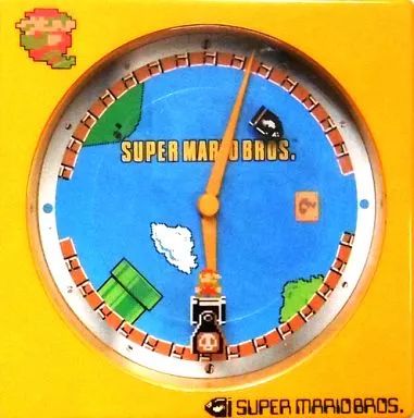 中古】置き時計・壁掛け時計(キャラクター) マリオ(オレンジ 中古】置き時計・壁掛け時計(キャラクター) マリオ(オレンジ