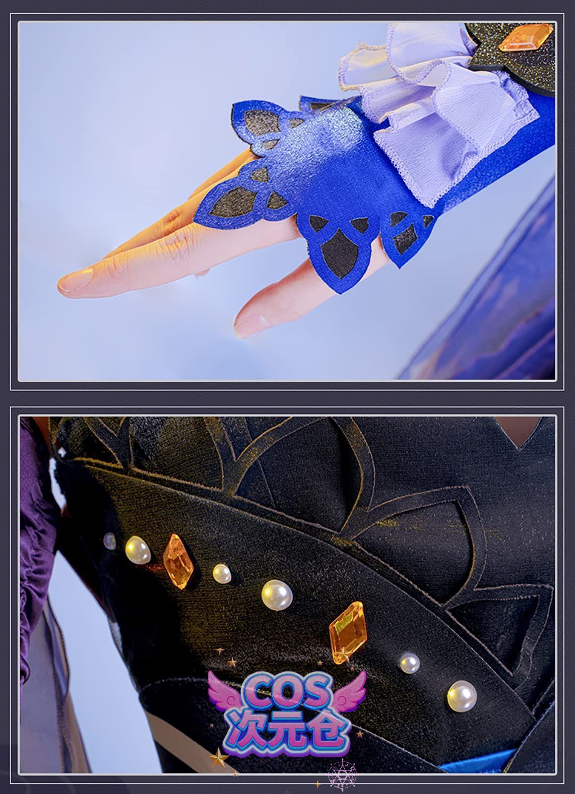 霓裾の舞 刻晴 ウィッグ付き NOKIJP 原神 コスプレ衣装 モナ コスプレ 神里綾華 コスプレ衣装 胡桃 コスプレ 鍾離 コスプレ衣装 フィッシュル コスプレ 凝光 コスプレ