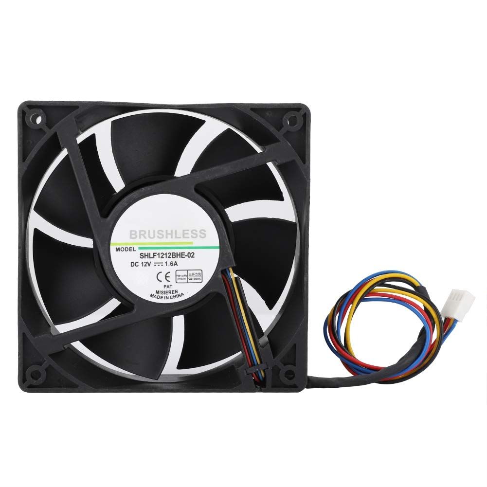 新品 コンピューター冷却ファン ASHATA SHLF1212BHE-02 DC12V 1.6A 12CM温度制御PWM冷却ファンクーラー 高熱放散付き12V冷却ファンクーラー