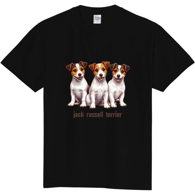 ジャックラッセルテリア 犬デザインTシャツ メンズ・レディース ジャックラッセルテリア 犬デザインTシャツ メンズ・レディース