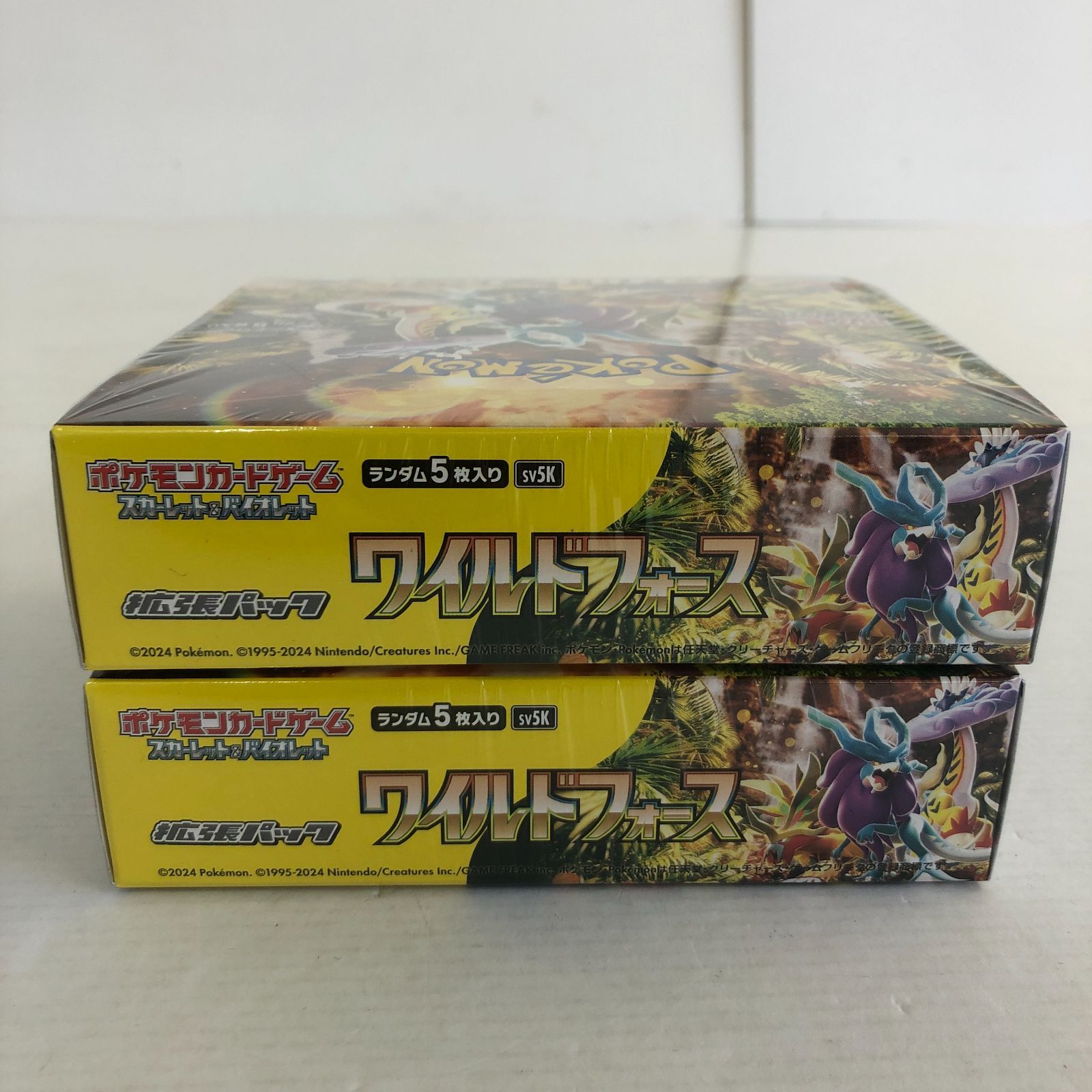 ポケカ ワイルドフォース 2箱 シュリンク付き 正規シュリンク付・完全