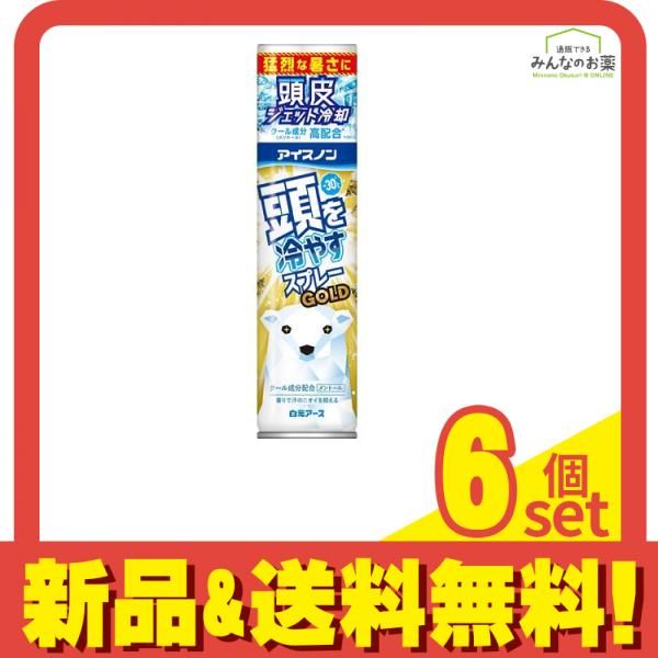 アイスノン 頭を冷やすスプレー GOLD 95g 6個セット
