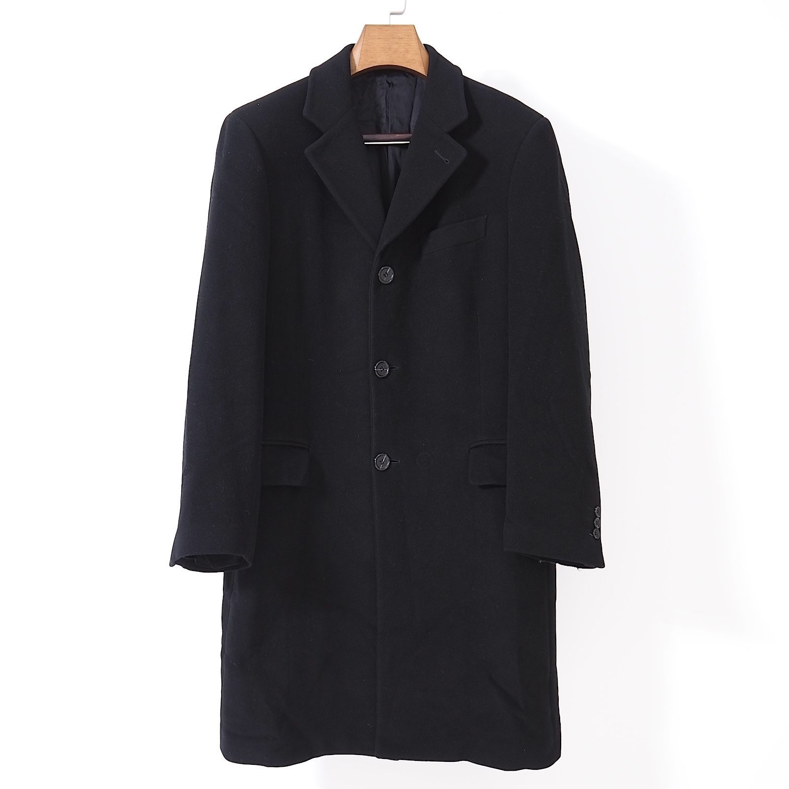 FENDI チェスターコート　ウール　黒　48サイズ FENDI チェスターコート ウール 黒 48サイズ コート ウール