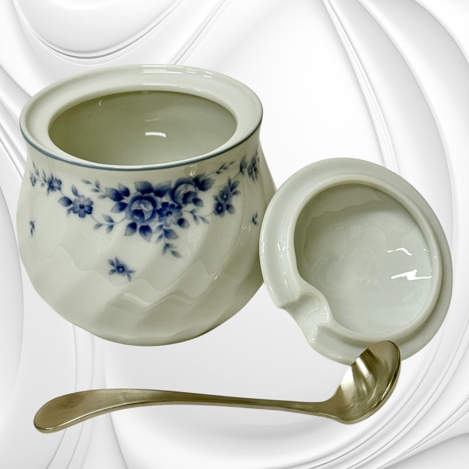 ビンテージ WINTON チンツ柄クリーマーとシュガーポットセット 楽天