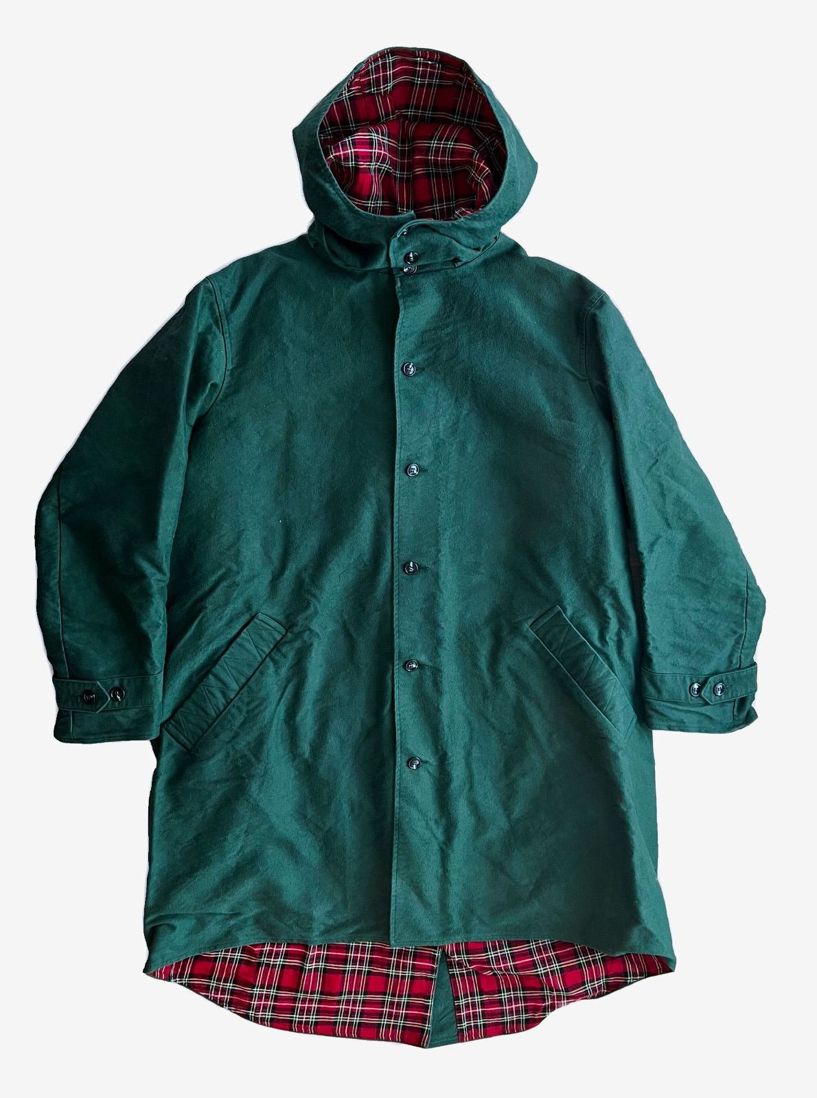 Chez Vidalenc シェヴィダレンク 2022AW New Parka Cotton Moleskin (FOREST) + Cotton flannel