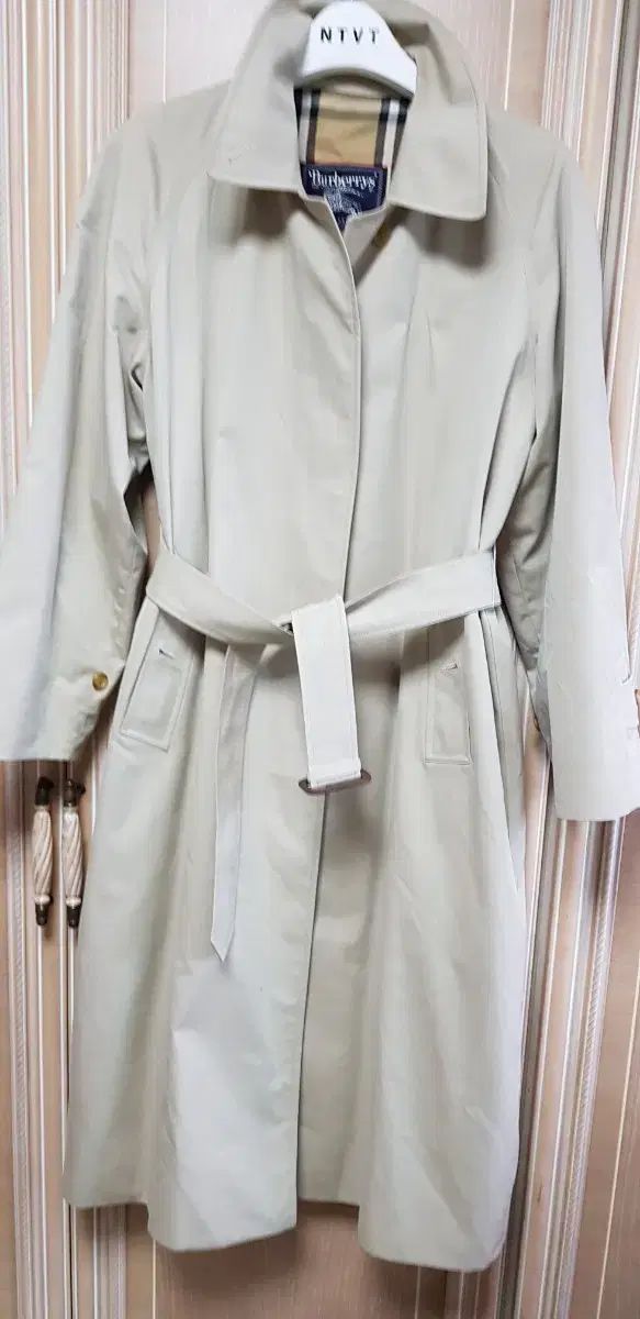 英国風トレンチコート シングル レディース