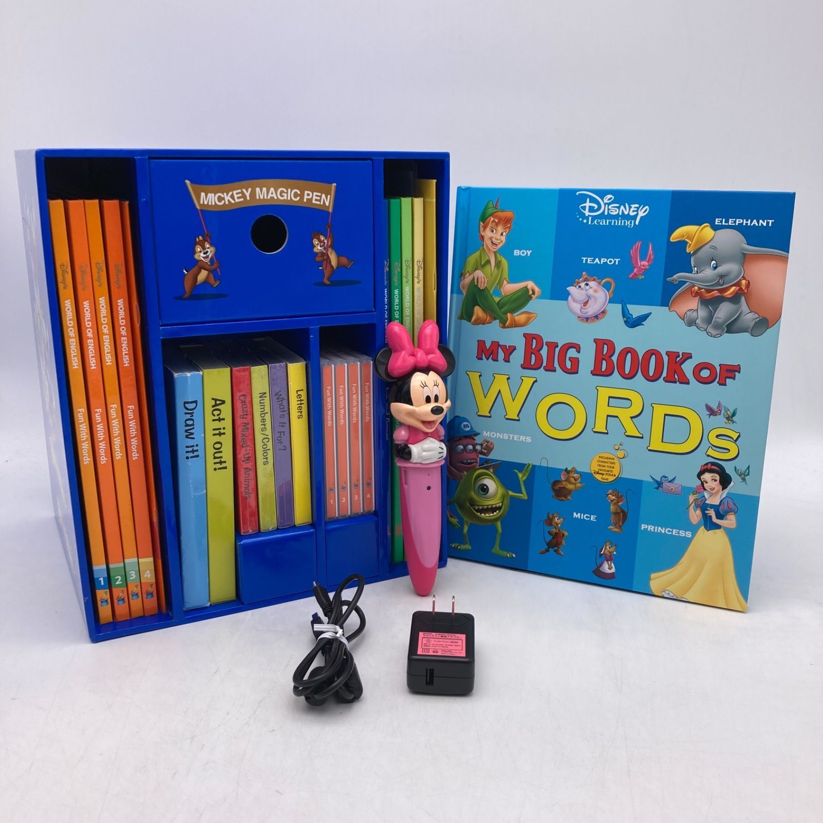 新品未使用★マイビッグブックオブワーズミニーマジックペンディズニー英語システム 新品未使用☆マイビッグブックオブワーズミニーマジックペン